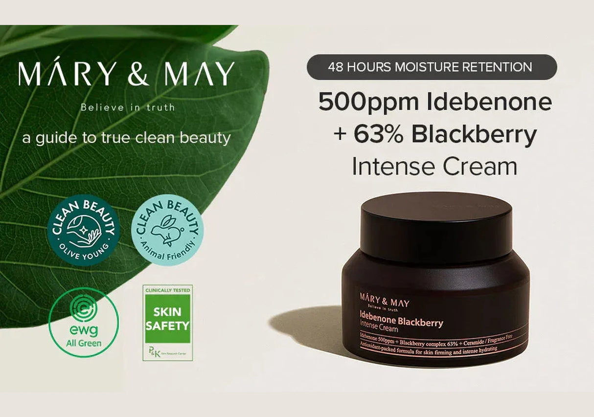 MARY & MAY | Idebenone Blackberry Intense Cream - InternationalCosmetic