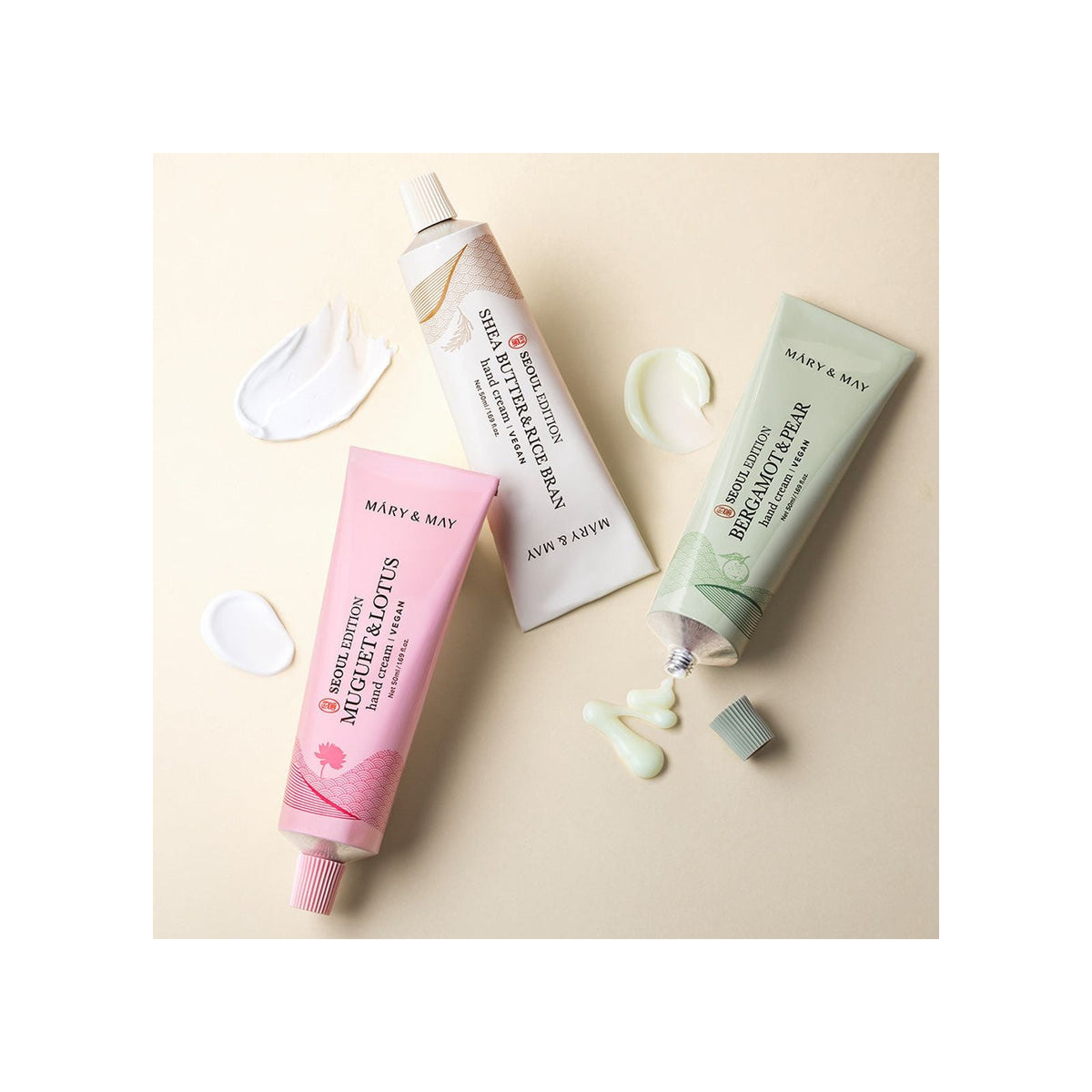 MARY & MAY | Seoul Edition Hand Cream Trio Set - 3x50ml