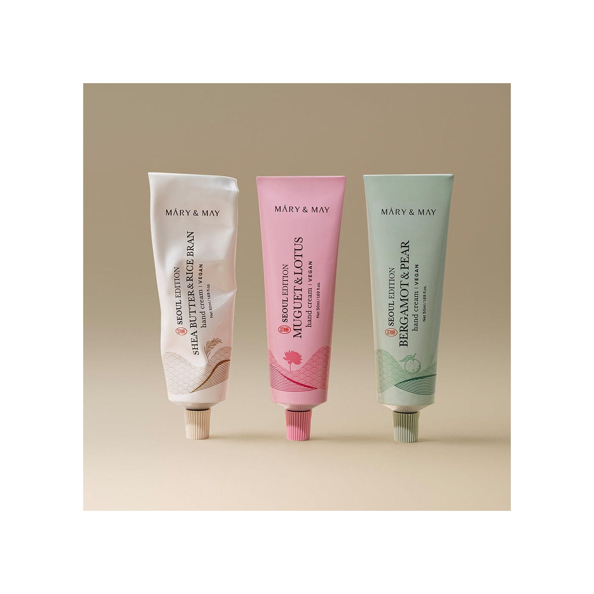 MARY & MAY | Seoul Edition Hand Cream Trio Set - 3x50ml