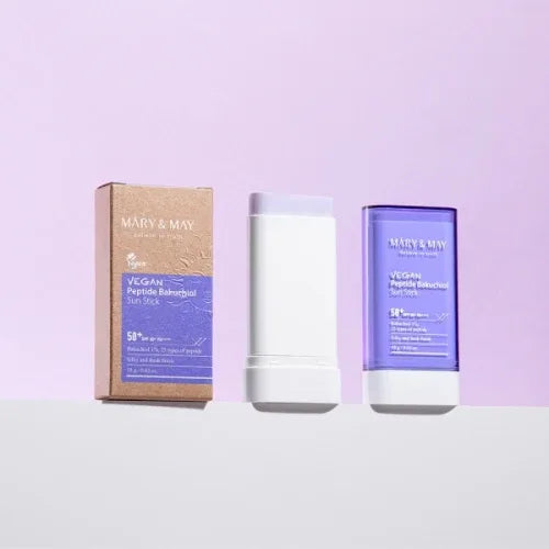 MARY & MAY | Vegan Peptide Backuchiol Sun Stick SPF50 + -18 gr - InternationalCosmetic