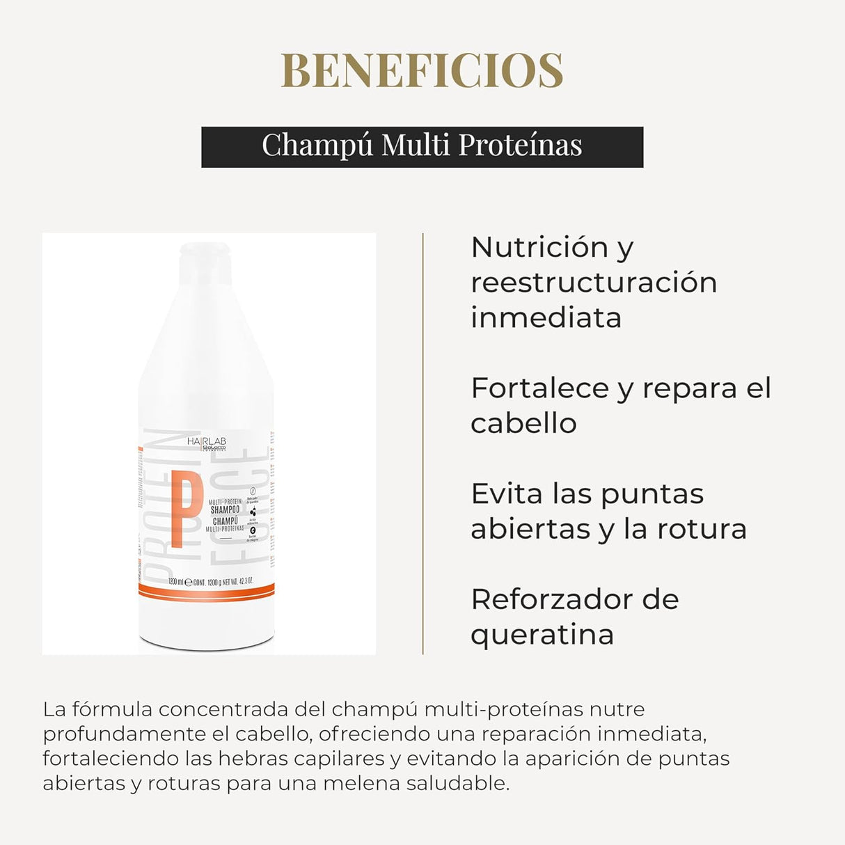 SALERM | Protein Force Champú Multi Proteínas - 100ml