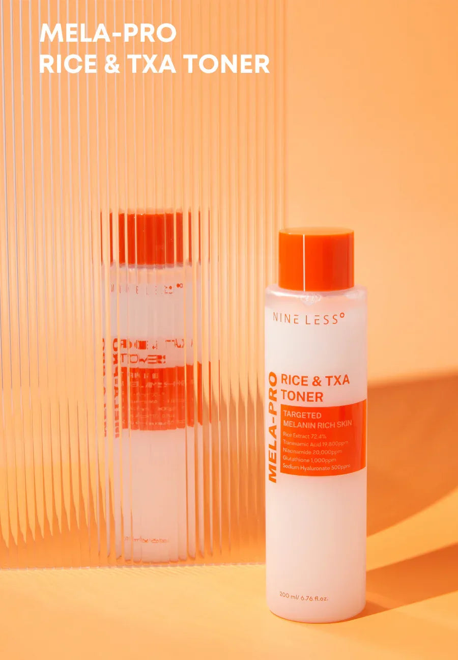 NINE LESS | MELA-PRO Rice & TXA Toner - 200ml - InternationalCosmetic