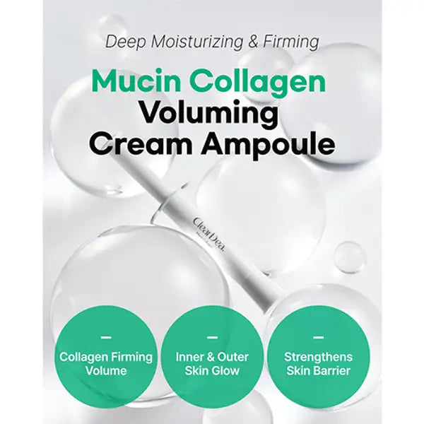 CLEARDEA Mucin Collagen Voluming Cream Ampoule – detalle