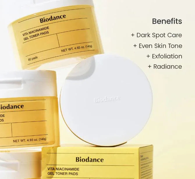 BIODANCE | Vita Niacinamide Gel Toner Pads - 60ud - InternationalCosmetic