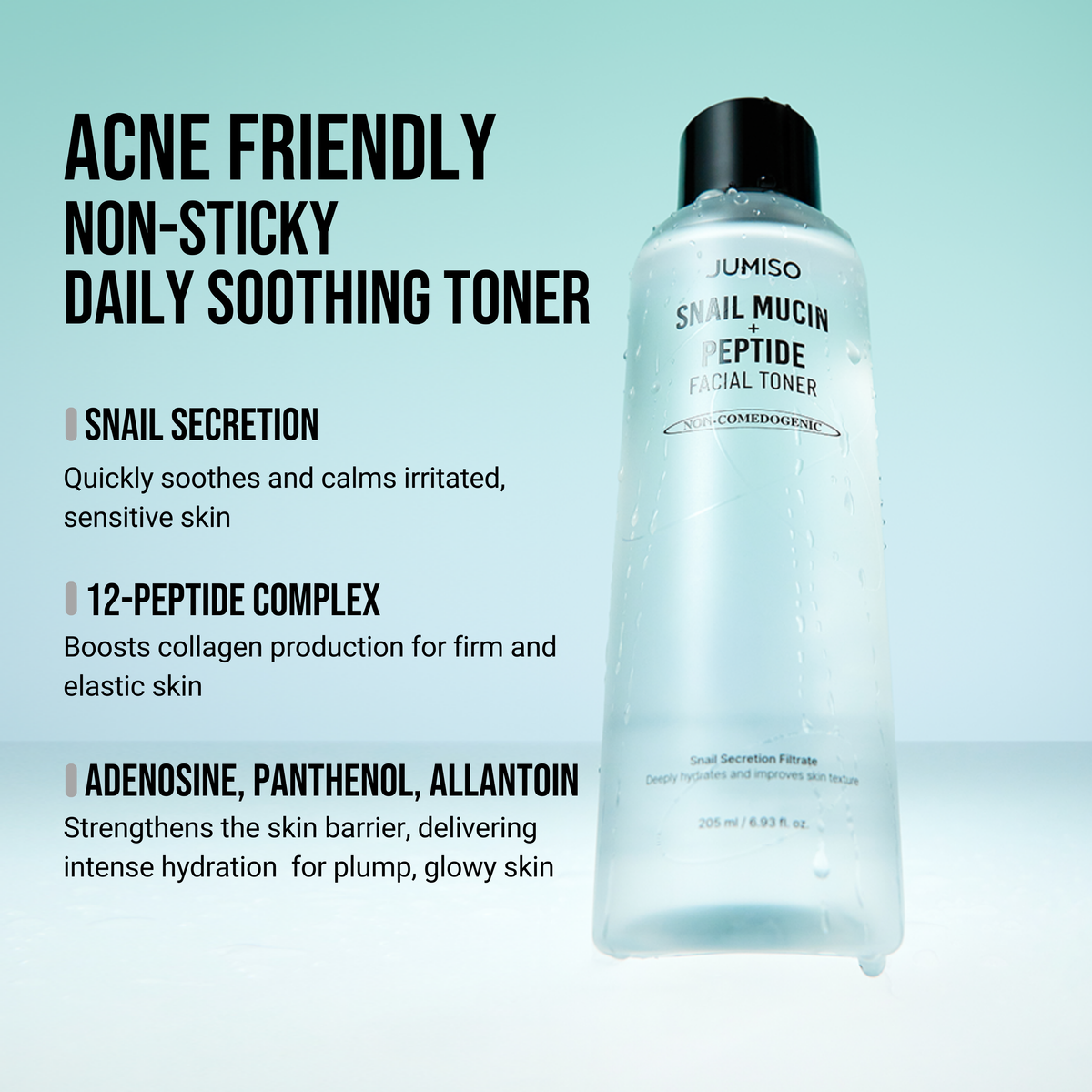 JUMISO | Snail Mucin + Peptide Facial Toner - 205ml - imagen 5