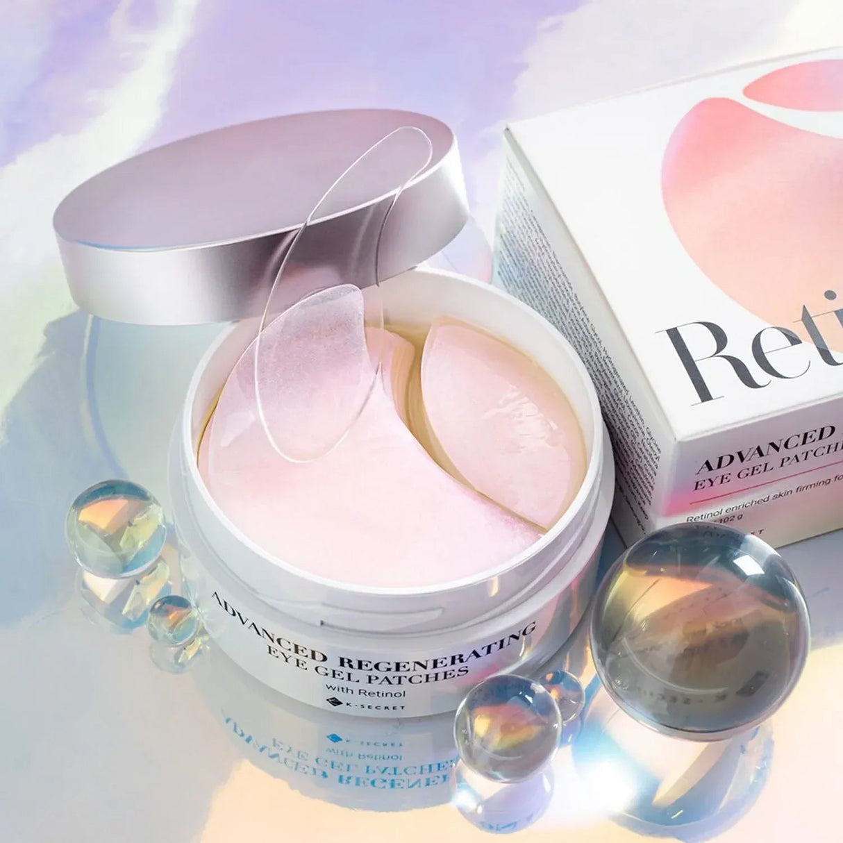 K-SECRET | Retinol Advanced Regenerating Eye Gel Patches (60 pcs) - 102gr - InternationalCosmetic