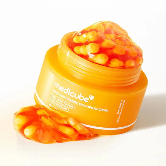 MEDICUBE | Kojic Acid Turmeric Vita Capsule Cream - 53gr