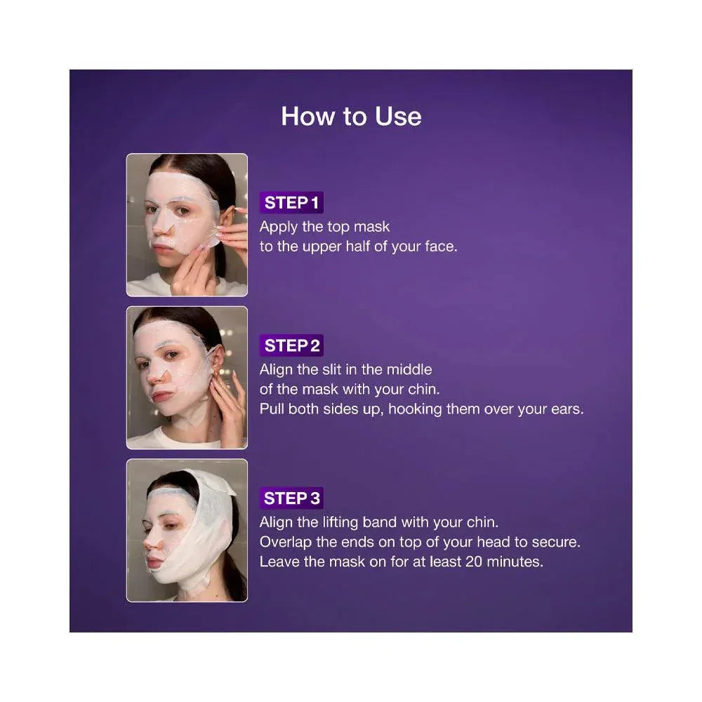 NUMBUZIN | No.9 NAD+ BIO Lifting-sil Full Face Mask (4 sheets + Lifting Band) - InternationalCosmetic
