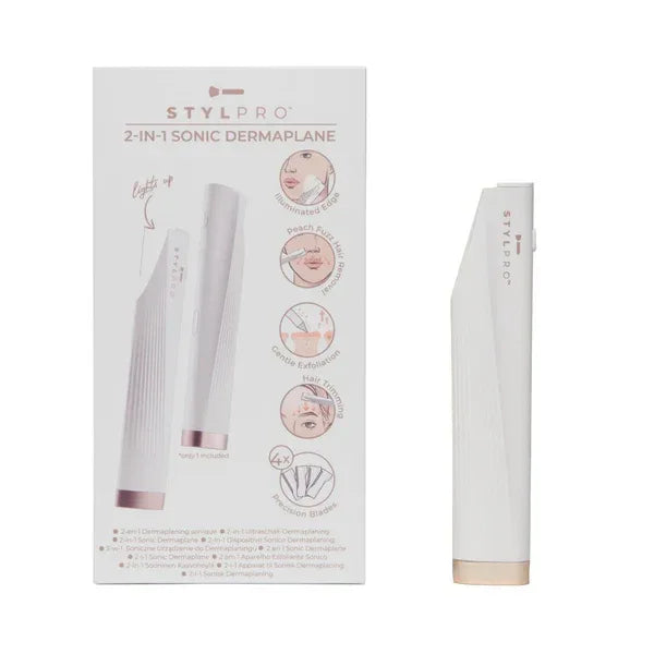 STYLPRO | 2-in-1 Light Up Sonic Dermaplane - InternationalCosmetic