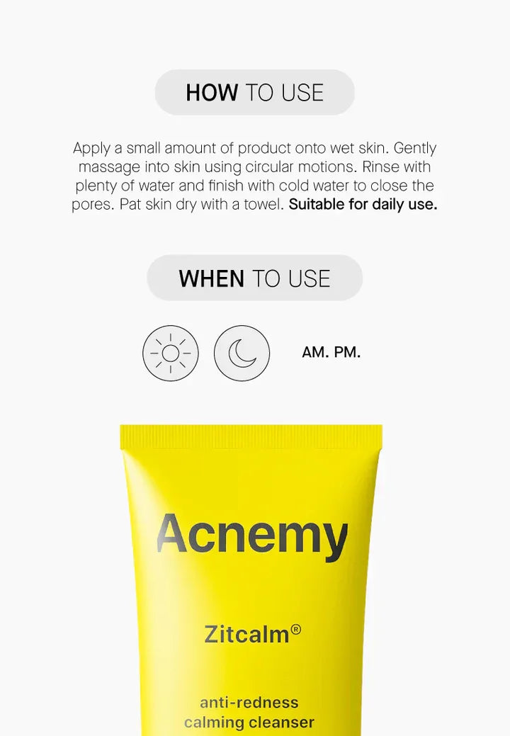 ACNEMY | Zitcalm Anti-Redness Calming Cleanser - 150ml - InternationalCosmetic