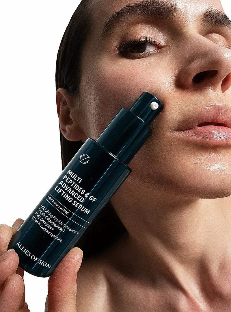 ALLIES OF SKIN | Multi Peptides & GF Advanced Lifting Serum Mini - 7ml - InternationalCosmetic