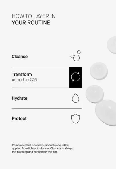TRANSPARENT LAB | Ascorbic C15™ - 30ml - InternationalCosmetic