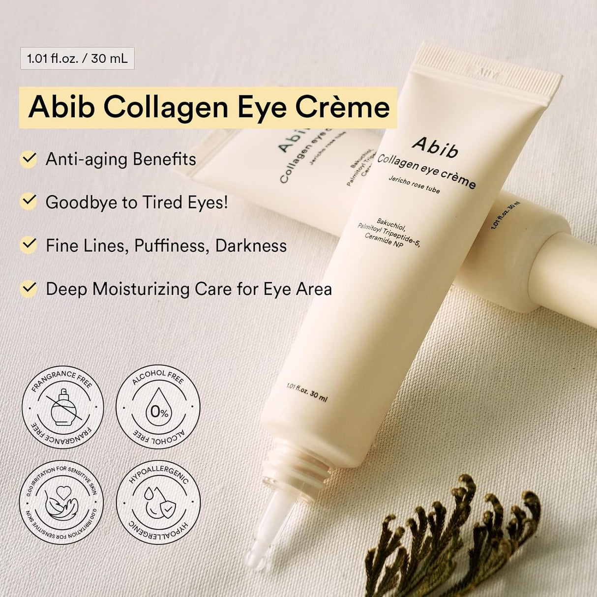 ABIB | Collagen Eye Creme Jericho Rose Tube - 30ml
