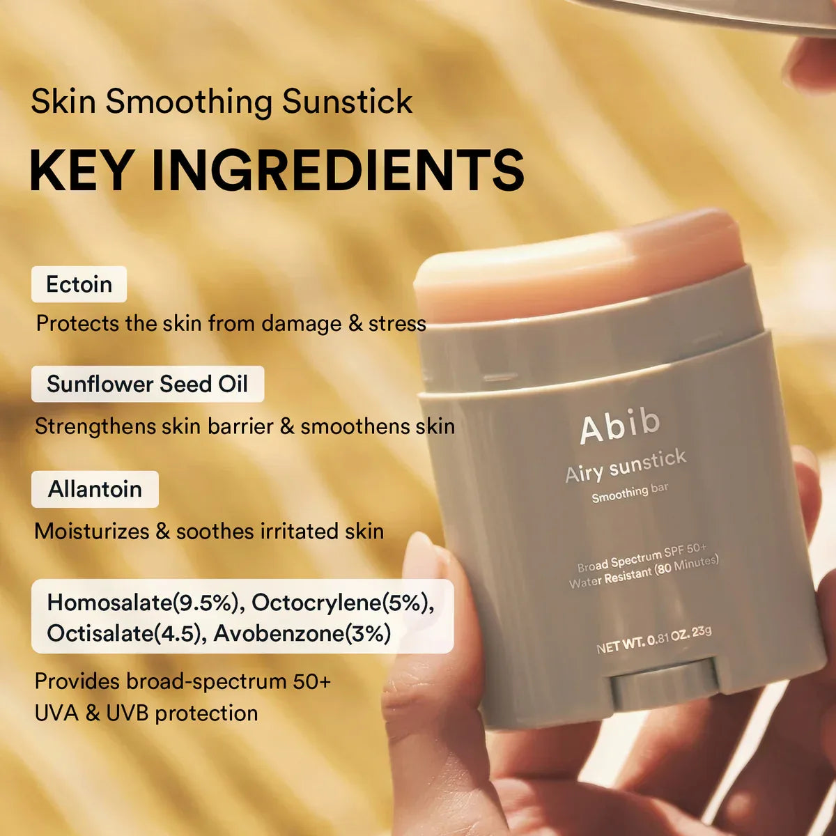 ABIB | Airy Sunstick Smoothing Bar SPF50 - 22ml - InternationalCosmetic