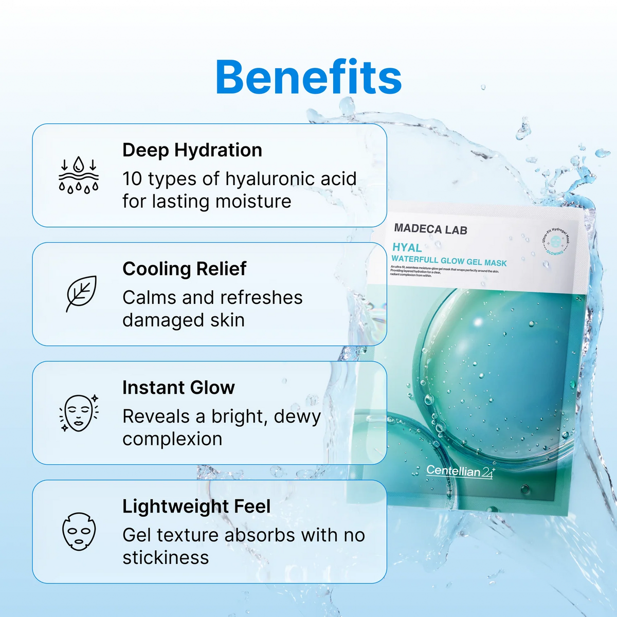 CENTELLIAN 24 | Hyal Waterfull Glow Gel Mask