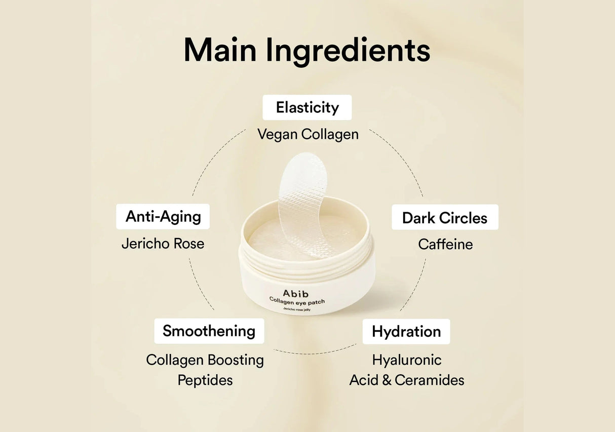 ABIB | Collagen Eye Patch Jericho Rose Jelly - 60ud - InternationalCosmetic