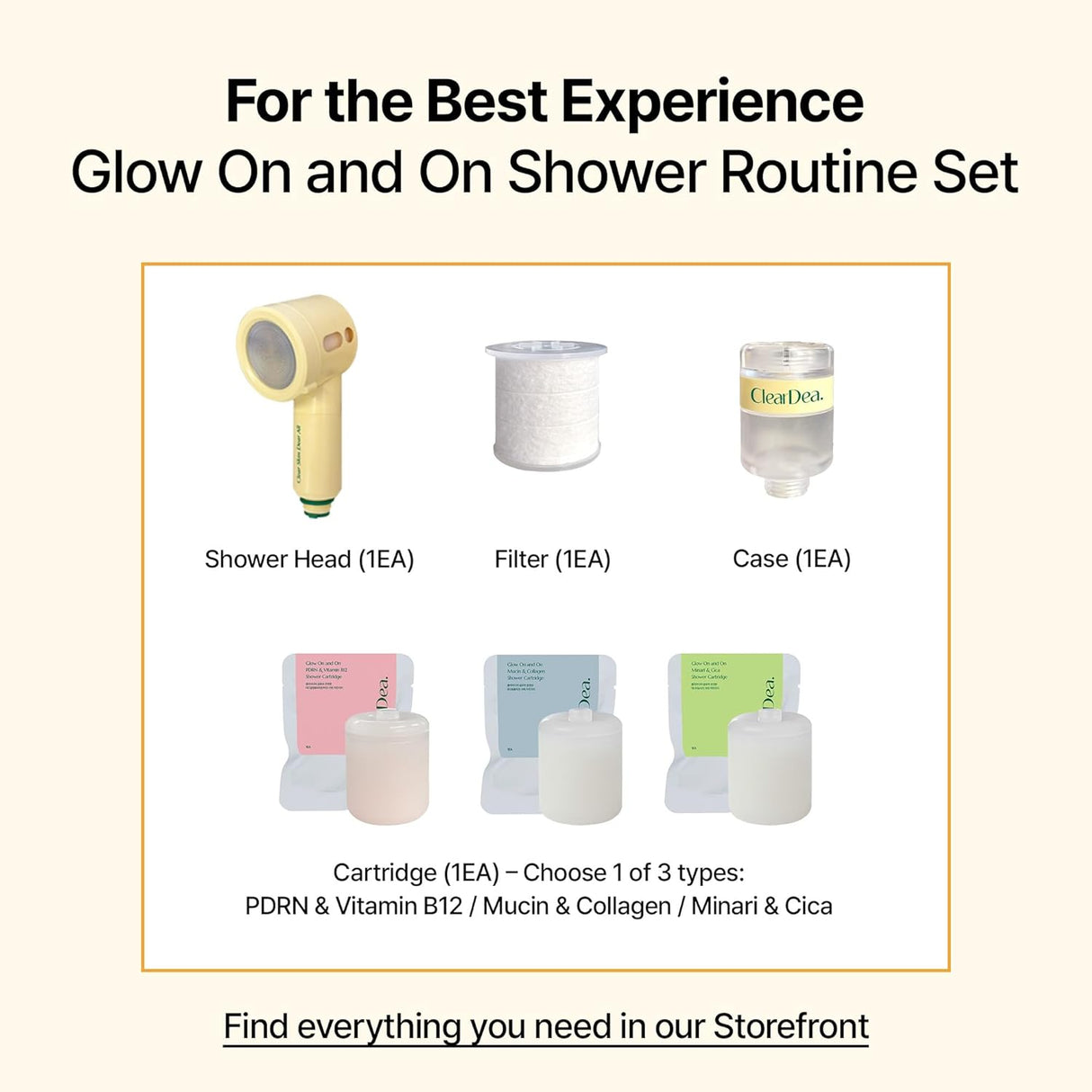 CLEARDEA. | Glow On And On Shower Cartridge Case