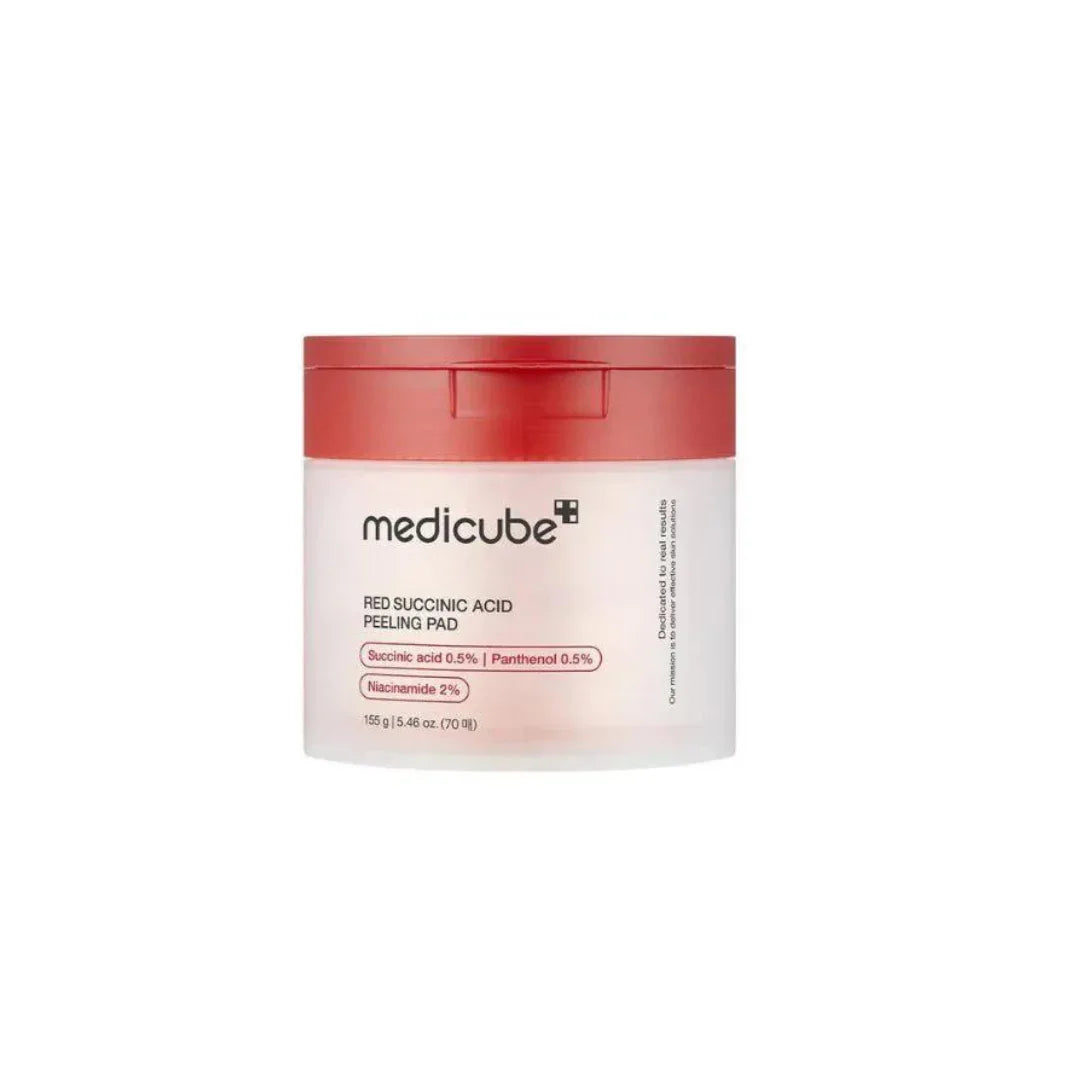 MEDICUBE | Red Succinic Acid Peeling Pad - 70 ud - InternationalCosmetic