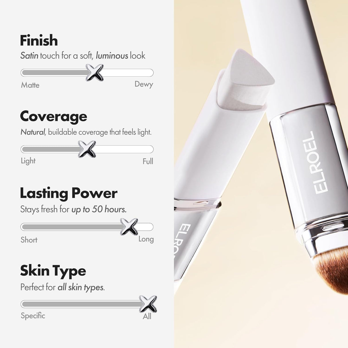 ELROEL | Blanc Cover Cream Stick V Foundation - 13gr