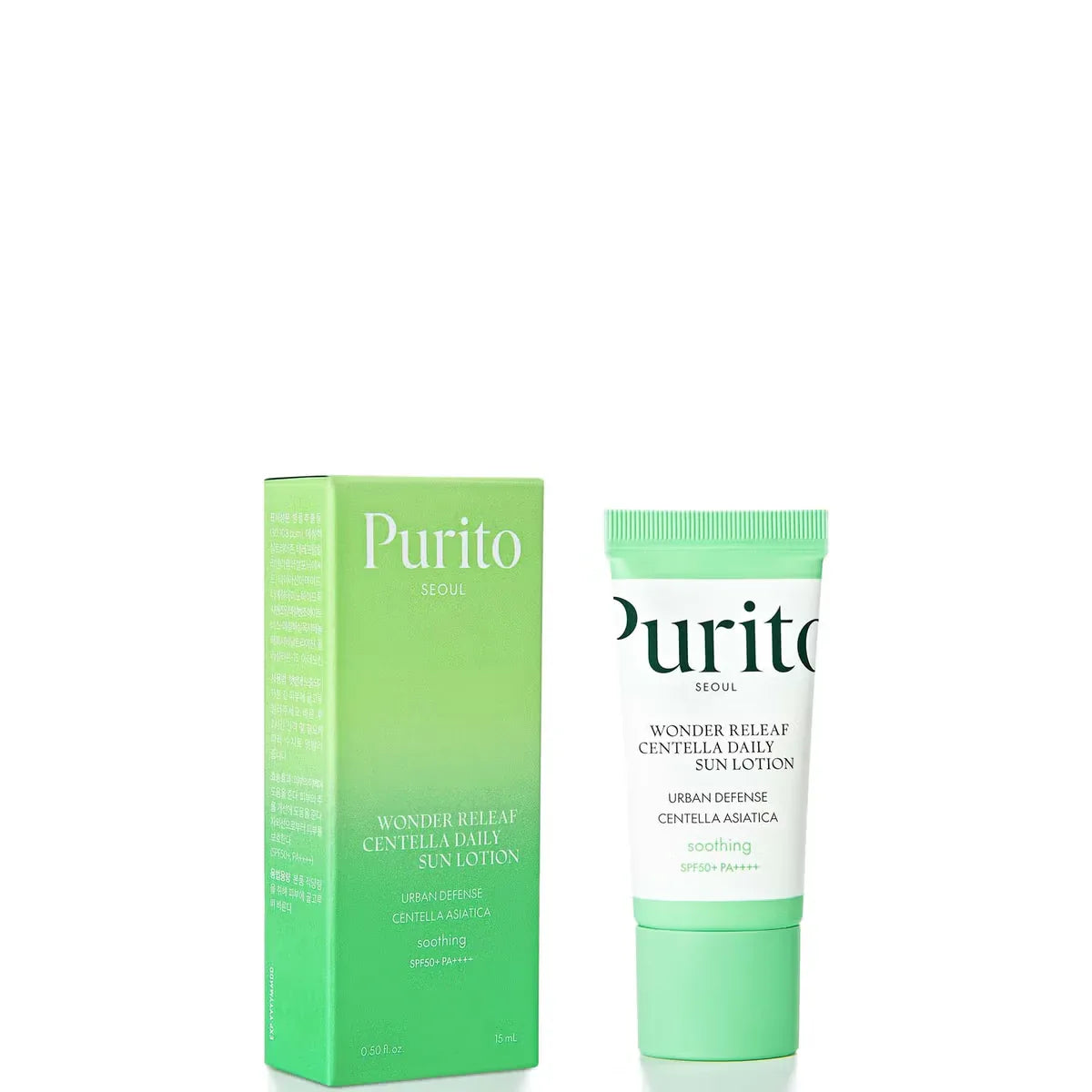 PURITO | Wonder Releaf Centella Daily Sun Lotion SPF50+ - 15gr - InternationalCosmetic