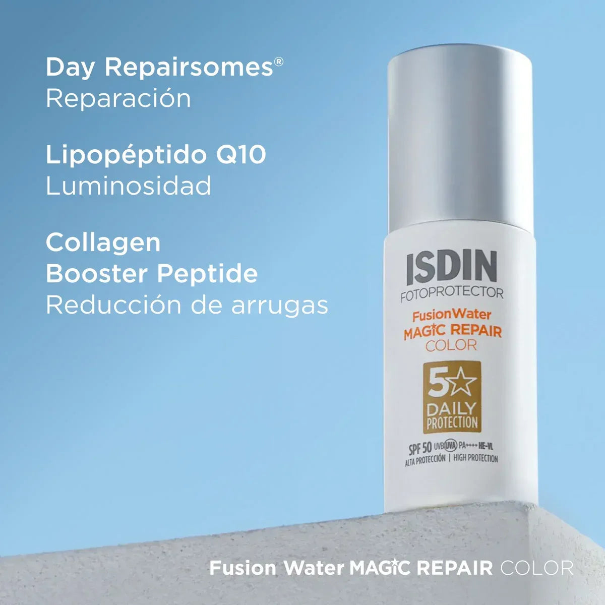 ISDIN | Fusion Water MAGIC Repair Color SPF50 - 50ml - InternationalCosmetic