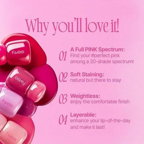 FWEE | Pink Obsession Stay-Fit Lip Tint - InternationalCosmetic