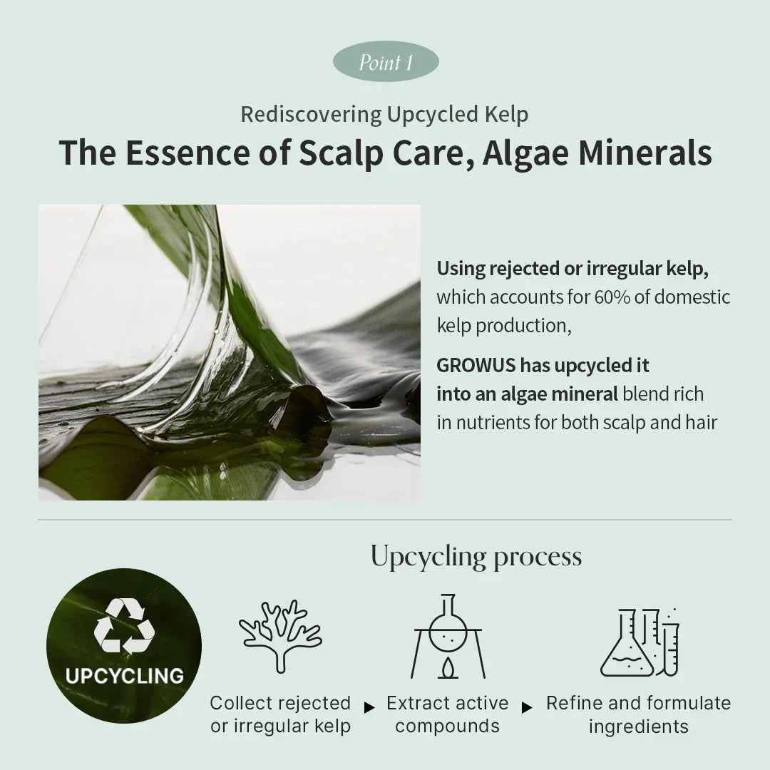 GROWUS | Algae Therapy Mineral Shampoo - 500ml - InternationalCosmetic