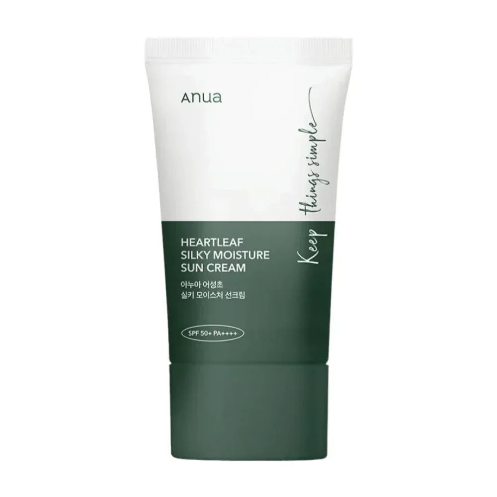 ANUA | Heartleaf Silky Moisture Sun Cream - 50ml - InternationalCosmetic