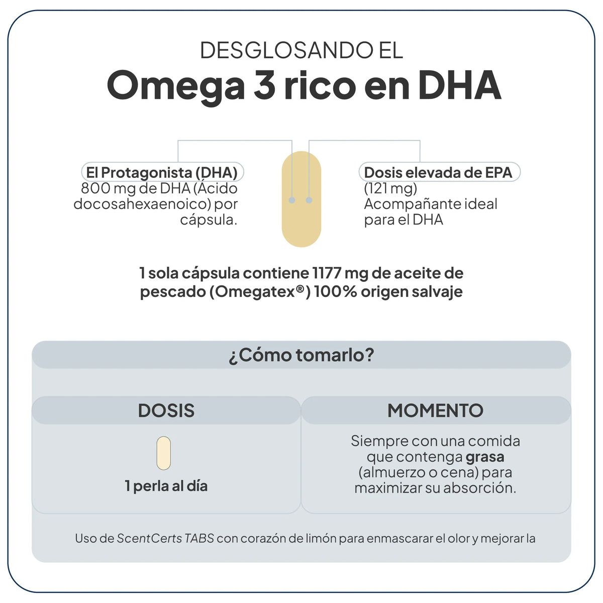 IVB WELLNESS LAB | Omega 3 rico en DHA - 30 cápsulas