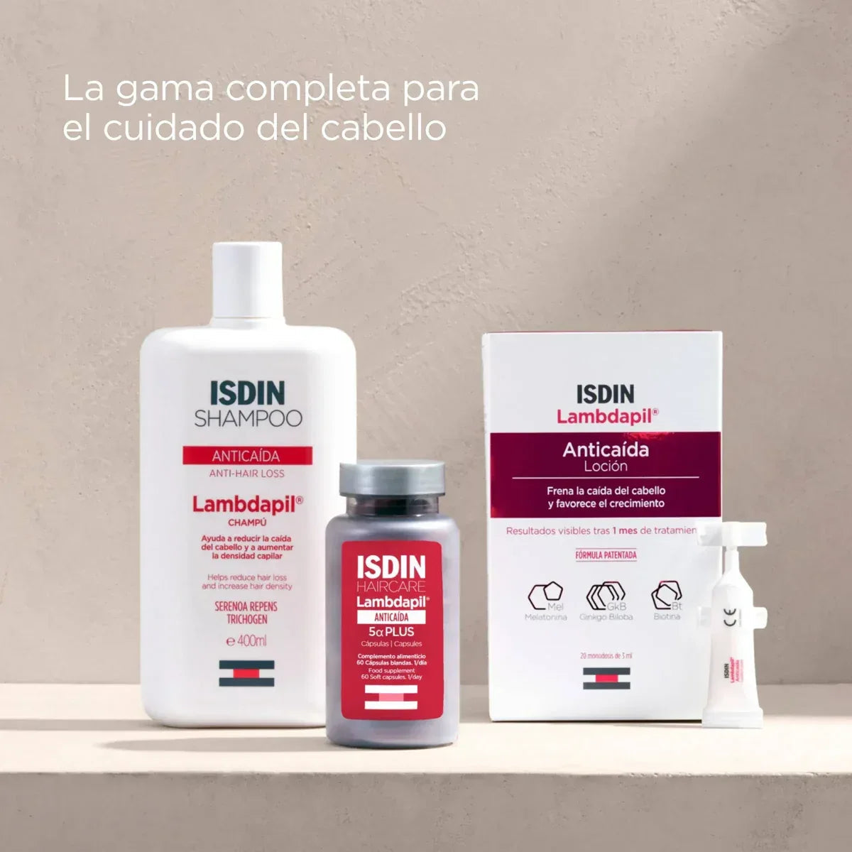 ISDIN | Lambdapil® 5𝛂 Plus Cápsulas - 60ud - InternationalCosmetic