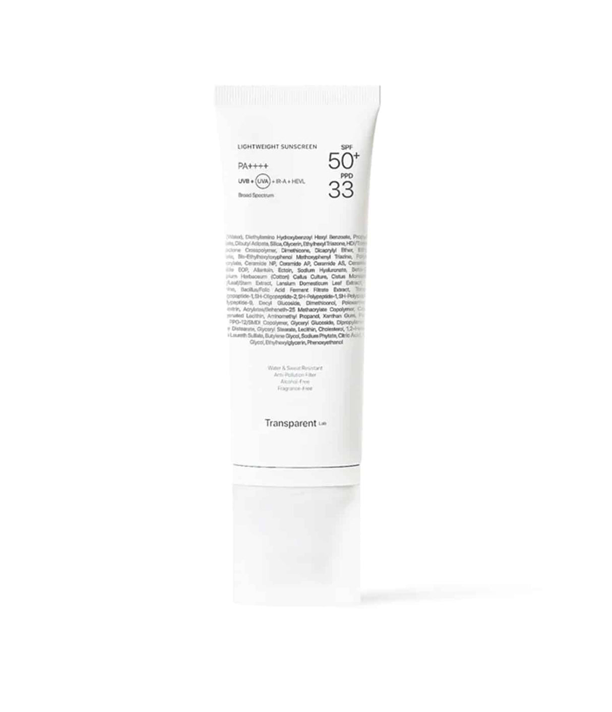 TRANSPARENT LAB | Lightweight Sunscreen SPF50+ - 100ml - InternationalCosmetic