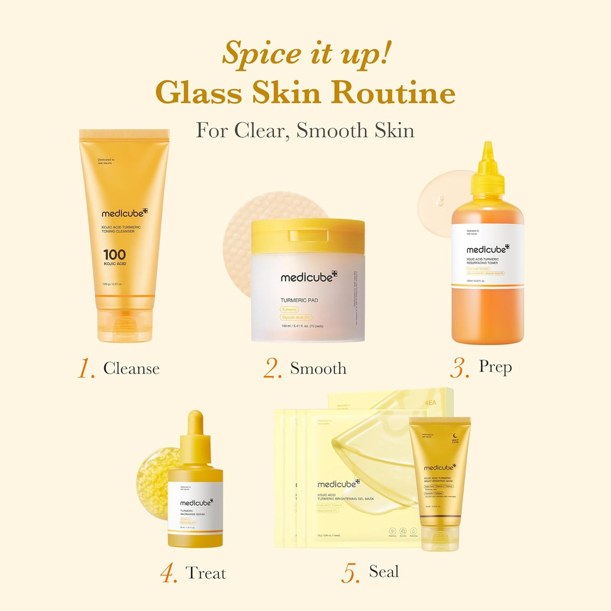 MEDICUBE | Kojic Acid Turmeric Toning Cleanser - 120gr