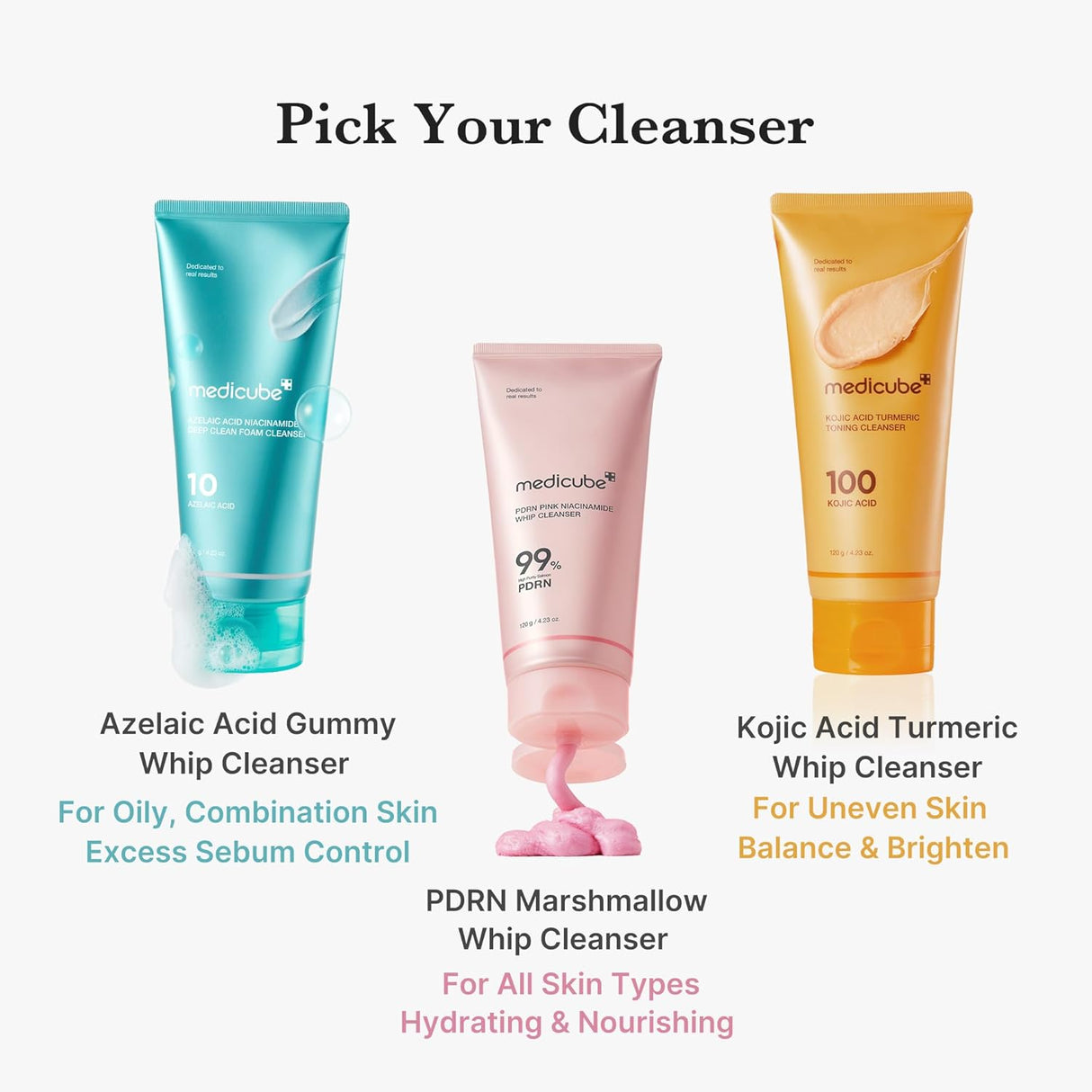 MEDICUBE | Kojic Acid Turmeric Toning Cleanser - 120gr