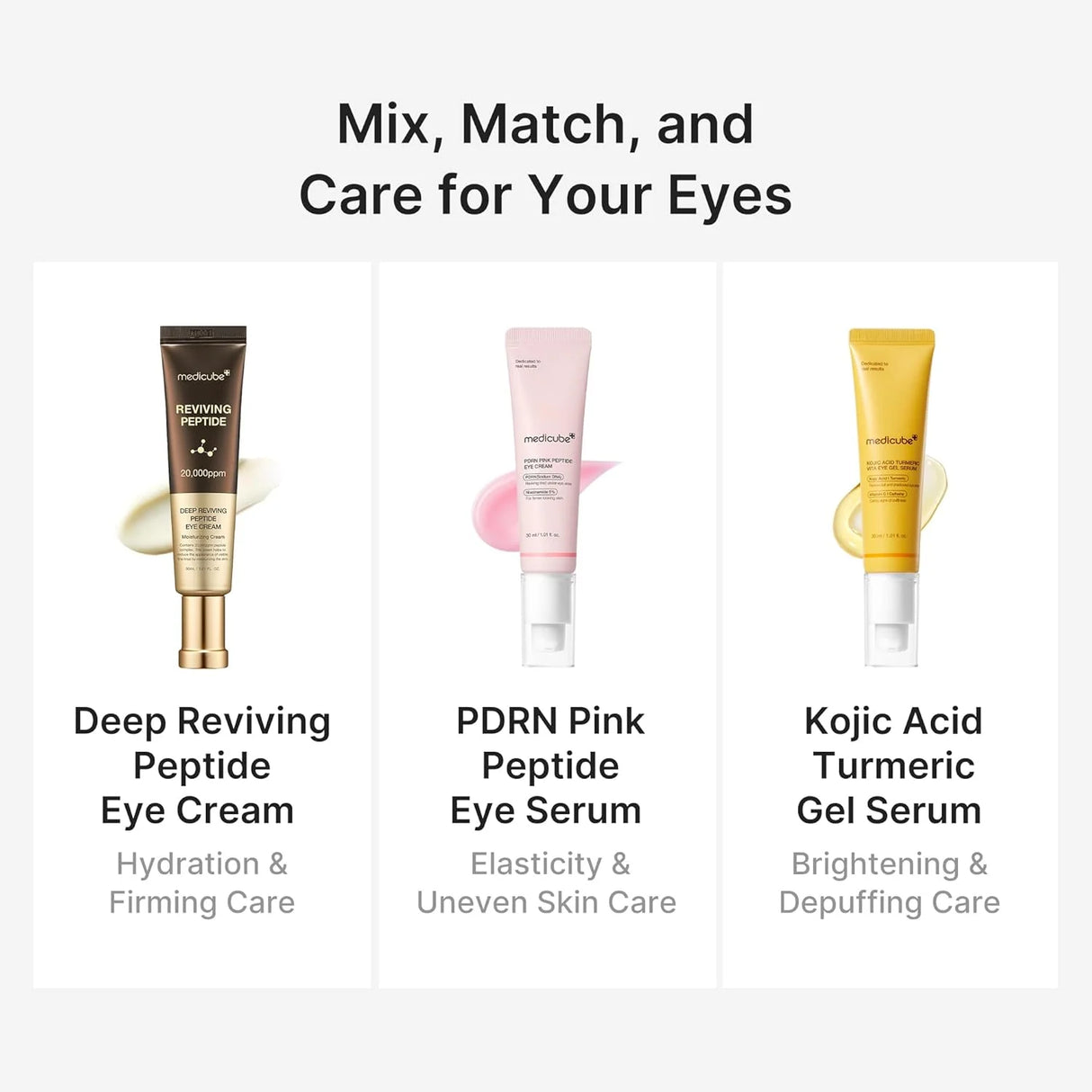 MEDICUBE | Kojic Acid Turmeric Vita Eye Gel Serum - 30ml
