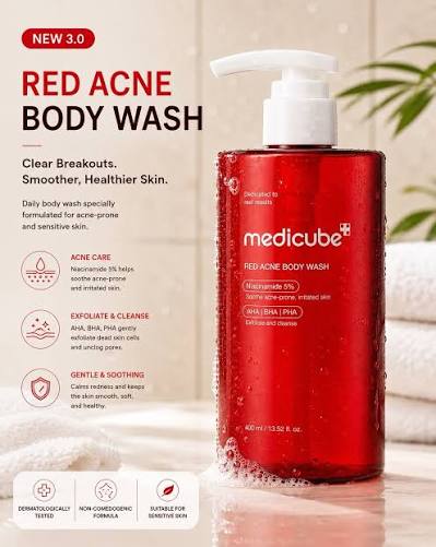 MEDICUBE | Red Acne Body Wash - 400 ml