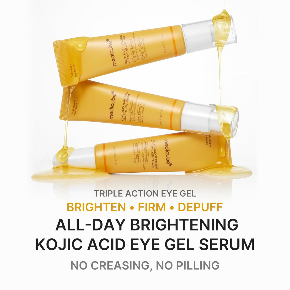 MEDICUBE | Kojic Acid Turmeric Vita Eye Gel Serum - 30ml
