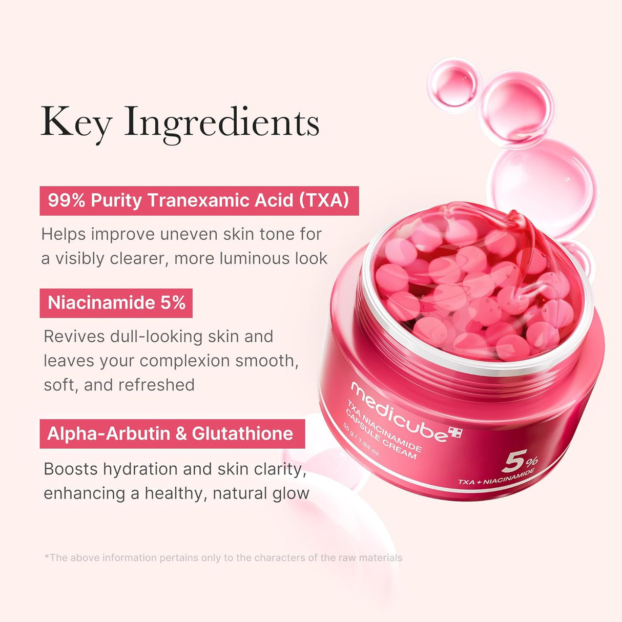 MEDICUBE | TXA Niacinamide Capsule Cream - 55gr