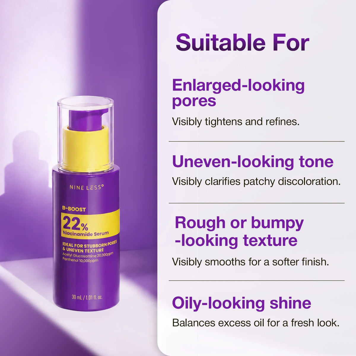 NINELESS | B-Boost 22% Niacinamide Serum - 30ml