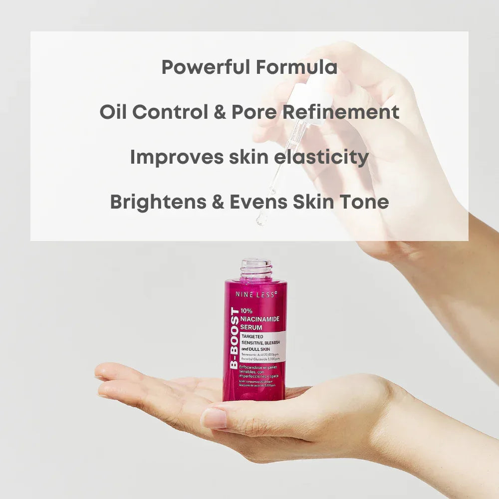 NINE LESS | B-Bost 10% Niacinamide Serum - 30 ml - InternationalCosmetic