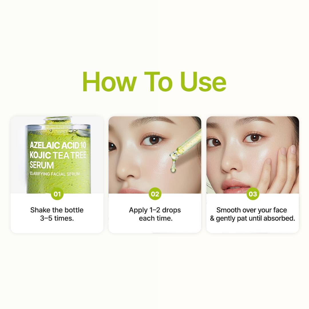 PURITO | Azelaic Acid 10 Kojic Tea Tree Serum - 30ml