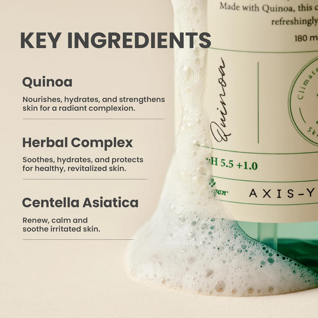 AXIS-Y | Quinoa One Step Balanced Gel Cleanser - 180ml