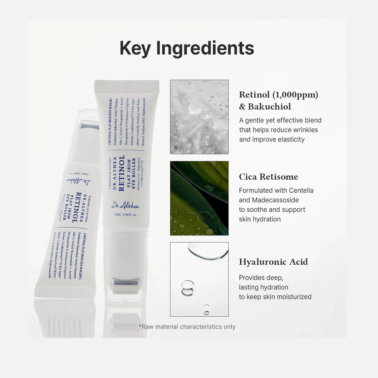 DR. ALTHEA | Retinol Flat Iron Eye Roller - 25ml