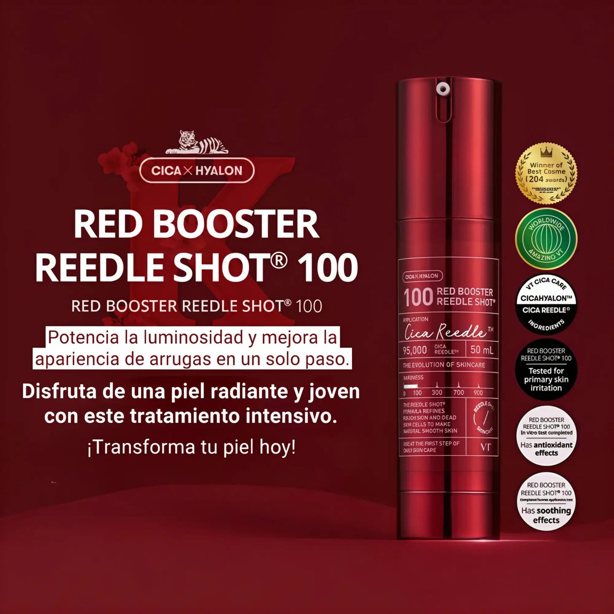 VT COSMETICS | Red Booster Reedle Shot 100 - 50ml - InternationalCosmetic