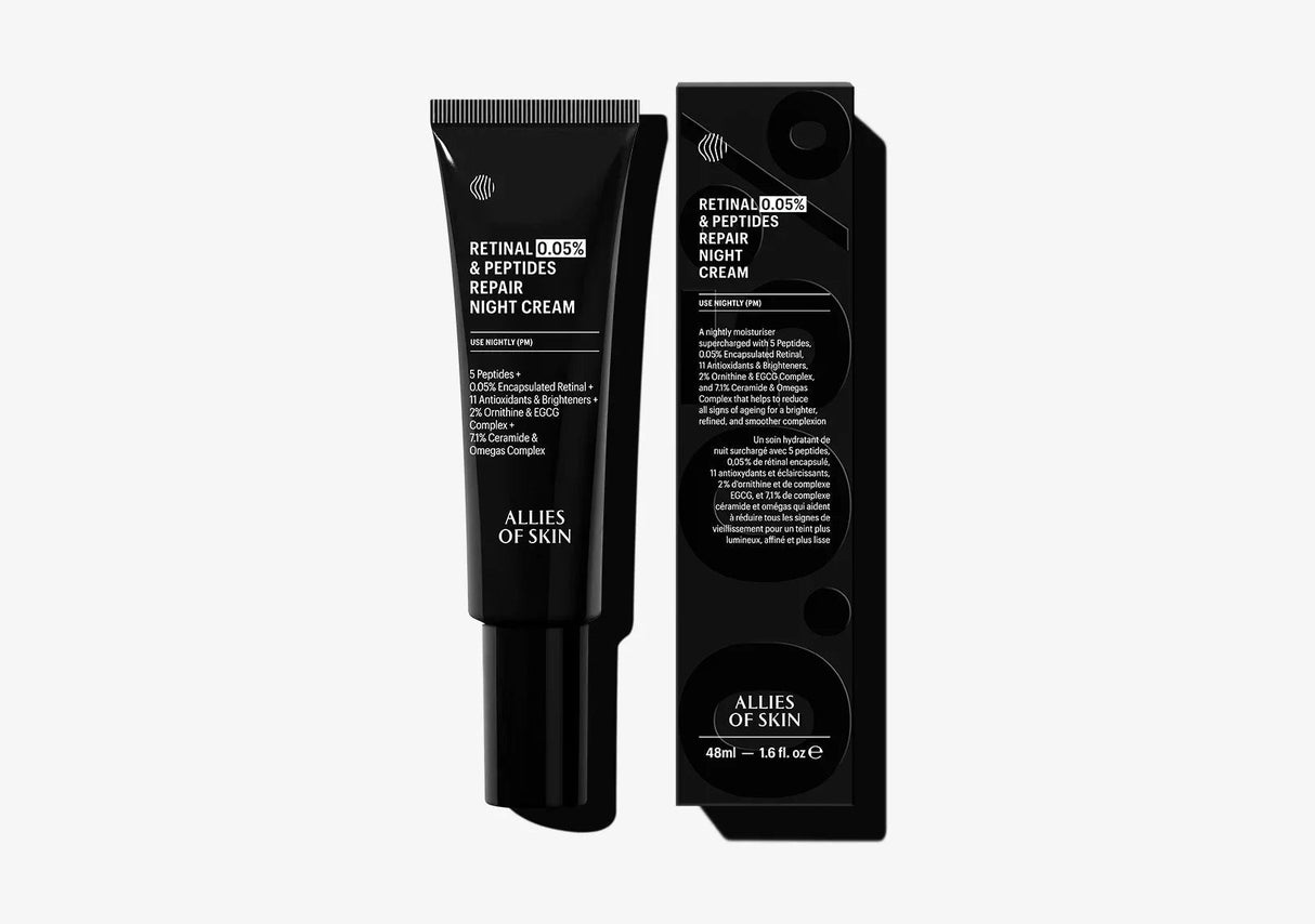 ALLIES OF SKIN | Retinal 0.05% & Peptides Repair Night Cream - 50ml - InternationalCosmetic