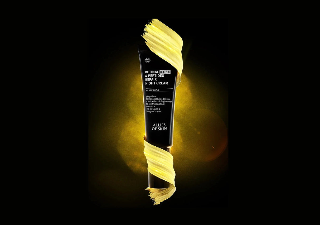 ALLIES OF SKIN | Retinal 0.05% & Peptides Repair Night Cream - 50ml - InternationalCosmetic
