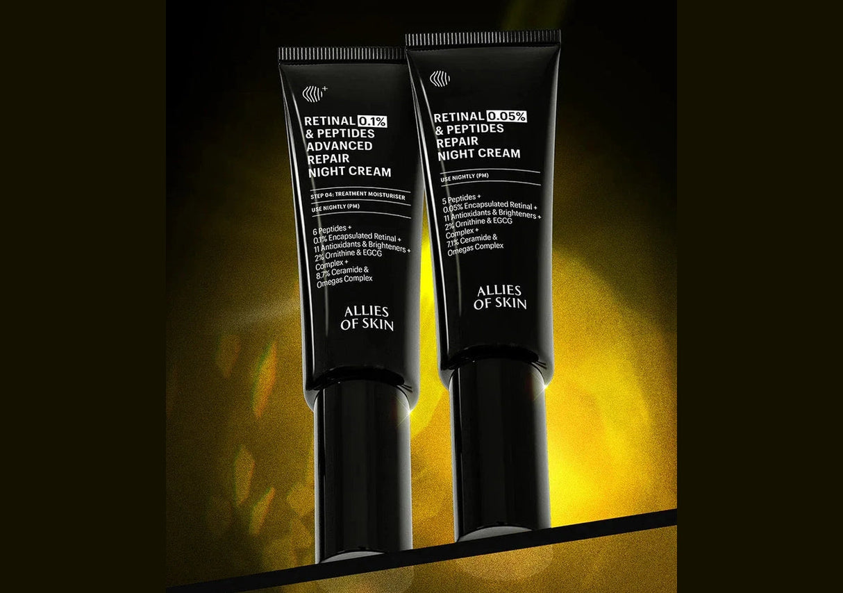 ALLIES OF SKIN | Retinal 0.05% & Peptides Repair Night Cream - 50ml - InternationalCosmetic