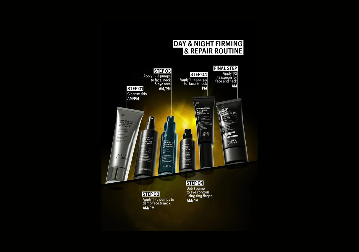 ALLIES OF SKIN | Retinal 0.05% & Peptides Repair Night Cream - 50ml - InternationalCosmetic