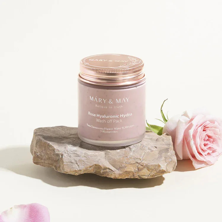 MARY & MAY | Rose Hyaluronic Hydra Wash‑Off Pack - InternationalCosmetic