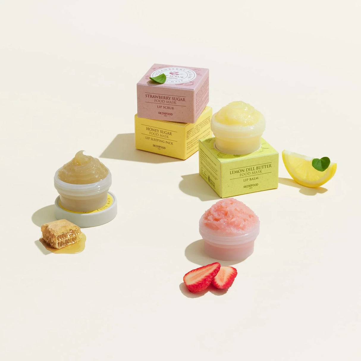 SKINFOOD | Honey Sugar Lip Sleeping Pack - 21gr - InternationalCosmetic