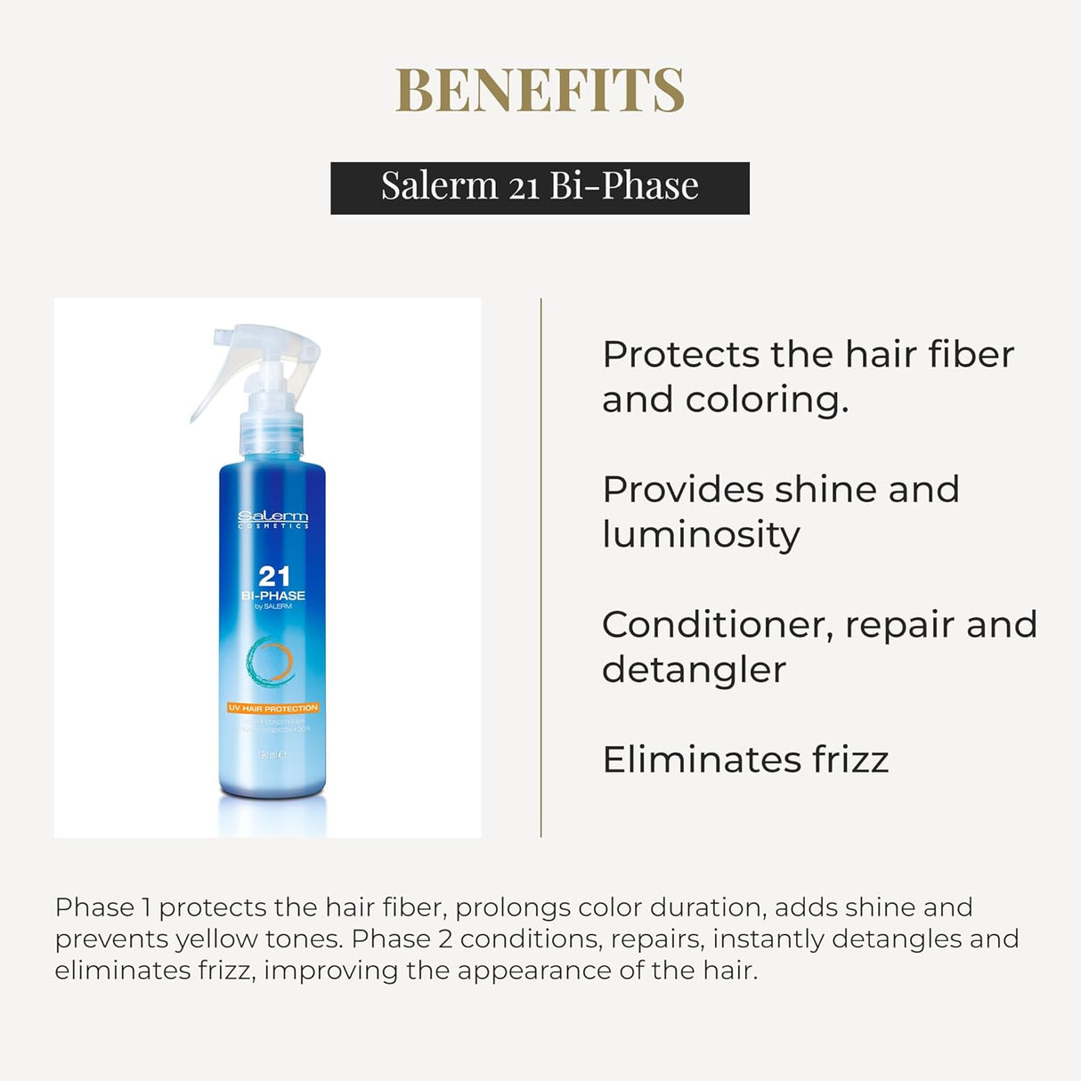 SALERM | Salerm 21 Bi-Phase Protector Solar Capilar - 200ml